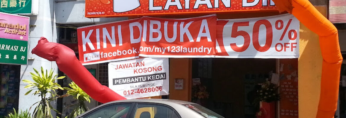 123 Laundry at Bukit Jambul (FREE deteergent &softener)