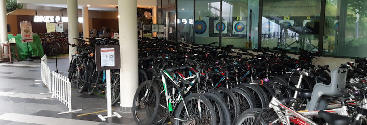 Bike Stop At Waterway